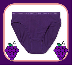 M L XL  Purple Grape Stretch Cotton Victorias Secret High-Leg Waist Brie... - £8.76 GBP