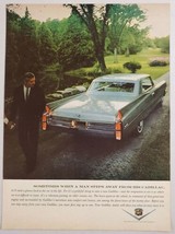 1963 Print Ad Cadillac 2-Door Man Admires New Car - $12.07