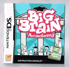 Nintendo DS Big Brain Academy Instruction Manual only - £3.78 GBP