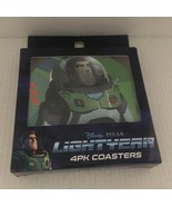 New Disney Pixar Lightyear 4PK Coasters - $183.04 MXN