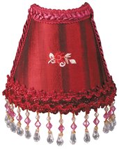 Royal Designs NL-109 Beaded 2-Tone Burgundy Stripe Victorian Nightlight ... - $28.66