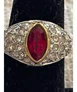 Costume yellow gold with Rubies &amp; diamond - $262.35 MXN