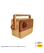 Gunung Padang Model Wooden Radio Inspired by Megalithic Site From Indonesia - £112.49 GBP