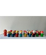 Fisher Price Vintage Little People Lot 19 Wood Body People 1960s 1970s 1... - $554.27 MXN
