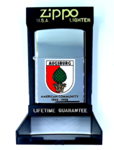 Zippo Ausburg American Community 1945-1998 Vintage Lighter Date Code A XIV 1998 - £39.30 GBP