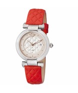 GV2 by Gevril Women&#39;s 1506 Berletta Swarovski Red Leather White Dial Wat... - $1,092.79 CAD