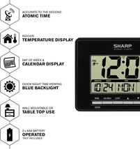 Atomic Desktop Clock � Auto Set Digital Alarm Clock - Atomic Accuracy - Easy ... - £23.24 GBP