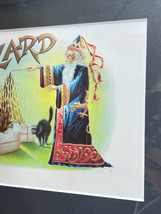 Antique Wizard Cigar Advertisement With Cat Original Label Matted And Fr... - $29.65