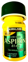 Kirkland Signature Low Dose Aspirin 81 mg 1 Bottle 365 Tablets EXP 12/2027 - $8.89
