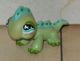 Hasbro Littlest Pet Shop Lps #499 Iguana With Blue Flower Eyes - £11.66 GBP