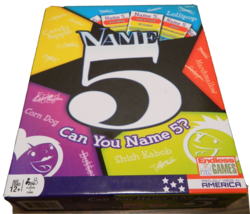Name 5 Board Game--See Description - £9.54 GBP