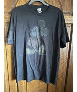 Mickey Mouse Disney Standing Vintage Mickey T-Shirt Short Sleeve Black, ... - €17,73 EUR