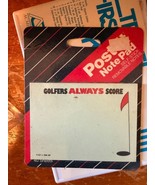 New Vintage 1980&#39;s 87 Sealed Post It Notepad Golfers Always Score 40ct-
... - $359.22 MXN