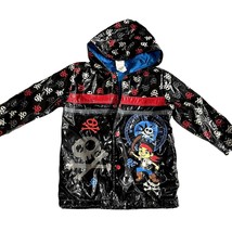 Disney Raincoat Lined Hoodie Jake and The Neverland Pirates Snaps Boys Size 4T - £10.00 GBP