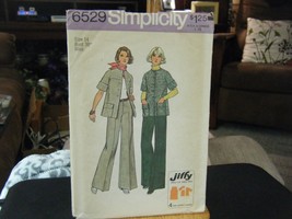 Simplicity 6529 Misses Unlined Jacket &amp; Pants Pattern - Size 14 Bust 36 - $11.99