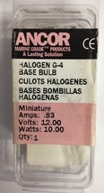 ANCOR MARINE GRADE PRODUCTS HALOGEN G-4 BASE BULB MINIATURE PART NO. 529... - $7.80