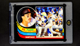 1991 Fleer All Star Black Border #9 Benito Santiago San Diego Padres Vin... - $2.31