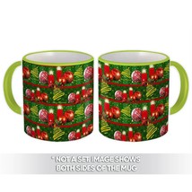 Serpentine Christmas Tree : Gift Mug Baubles Candles Season Greetings Pattern Lu - £12.70 GBP