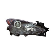 Headlight For 2014-2016 Mazda 3 Right Side Black Housing Clear Halogen Projector - £145.64 GBP