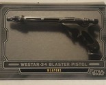 Star Wars Galactic Files Vintage Trading Card #602 Westar 34 Blaster Pistol - $2.48