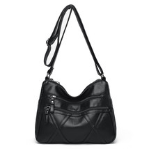 Vintage Ladies Hand Bag Designers Soft PU Leather Women Shoulder Bags Female Han - £22.88 GBP