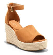NEW Women&#39;s Universal Thread Brown Suede feel Emery Espadrille Sandals s... - £15.61 GBP
