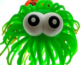 Halloween Light Up Monster Green Lights Glows Colorful Squeeze Squishy Dangling - £7.07 GBP