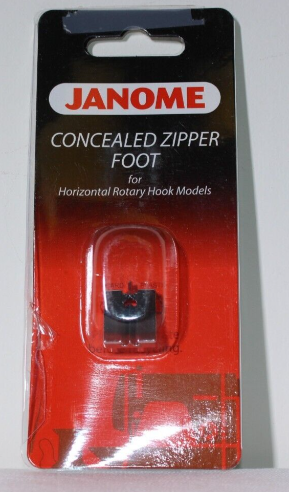 NIP Janome Concealed Zipper Foot (200-333-001) - $18.99