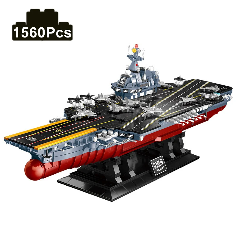1560Pcs Military WW2 Micro NAVY ARMY Aircraft Carrier Model Building Blocks - £60.75 GBP+