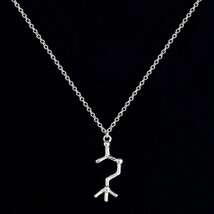 MOLECULE NECKLACE 1&quot; Biochemistry Charm Science Serotonin Dopamine Acety... - $7.95