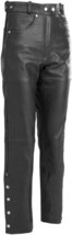 NEW River Road Women&#39;s Leather 5 Pocket Motorcycle Pants / Chaps -Womens... - £73.13 GBP