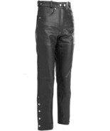 NEW River Road Women&#39;s Leather 5 Pocket Motorcycle Pants / Chaps -Womens... - £78.06 GBP