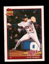 1991 Topps Traded #82 Jack Morris Nmmt Twins Hof - £3.45 GBP