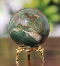 235g!-55mm Green Aventurine Sphere Crystal Ball - £35.71 GBP