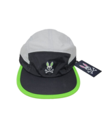 Psycho Bunny Mens Doyers 5 Panel Sport Hat in Neon Green White Black $40... - £27.05 GBP