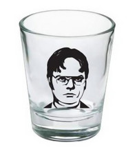 The Office Tv Show Dwight Schrute Promo Shot Glass Limited Edition - £7.57 GBP