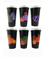 Starbucks ~ Reusable Hot Cups - 6 Pack ~ PUMPKINS w/Glow in Dark Lids ~ ... - $710.85 MXN