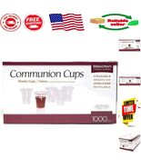 Recyclable Communion Cups - 1000 Pack of Clear, Scratch-Resistant Plastic - $829.38 MXN