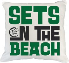 Sets On The Beach Volleyball Sports Pillow Cover For Athlete, Trainer, D... - $24.74+