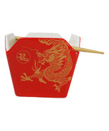 Oriental Longwei Dragon King Takeout To Go Box Serving Bowl With Chopsti... - $25.97 CAD