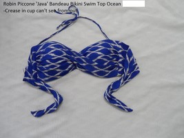 Robin Piccone &#39;Java&#39; Bandeau Bikini Swim Top Ocean size M L-$74 - £20.49 GBP