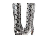 FARYL by Farylrobin Gerry Snake Women&#39;s Tall High Knee Boots Grey Black ... - $46.52