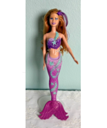 Mattel 2007 Splash &amp; Style Barbie 3573 Red Hair w Purple Streak Blue Eyes - $23.47