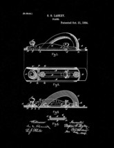 Wood Plane Patent Print - Black Matte - £6.25 GBP+