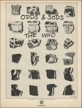The Who Roger Daltrey Pete Townshend original 1974 Odds &amp; Sods MCA Records ad - £3.35 GBP