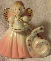 Josef Originals Birthday Angel Girl Age 6 Blonde Pink Dress Figurine - £12.69 GBP