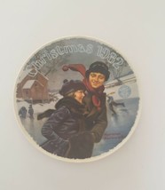 NORMAN ROCKWELL Christmas Courtship Knowles 1982 8&quot; Collectors Plate - £6.33 GBP