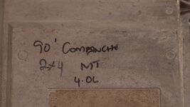 1990 Jeep Commanche 4.0 M/T 5speed 2x4 Engine Control Unit Module ECU PCM ECM image 2