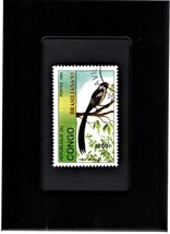 Tchotchke Framed Stamp Art Collectable Postage Stamp- Pin-Tailed Whydah - £7.03 GBP
