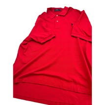 Polo Ralph Lauren Men Polo Shirt Red Golf Short Sleeve 100% Cotton 2XB 2... - $19.77
